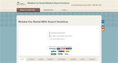 Desktop Screenshot of molokairentalcar.com